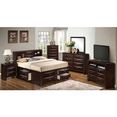 G1525 Bookcase Storage Bedroom Set