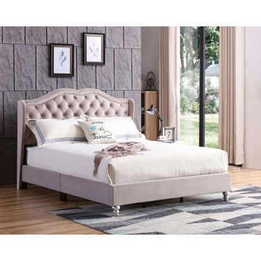 Glory Furniture Joy King Size Bed Beige