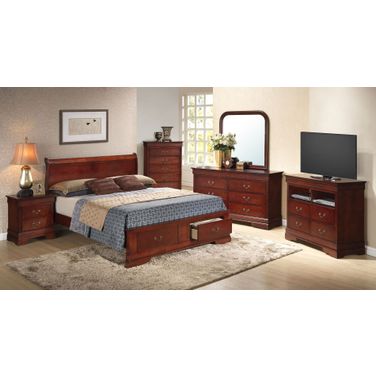 G3100 Sleigh Storage Bedroom Set