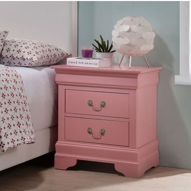 Louis Phillipe Nightstand (Pink)