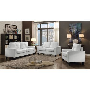 Newbury Living Room Set (White)
