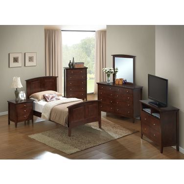 G5425 Youth Panel Bedroom Set (Cappuccino)