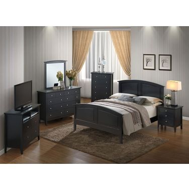 G5450 Panel Bedroom Set (Black)