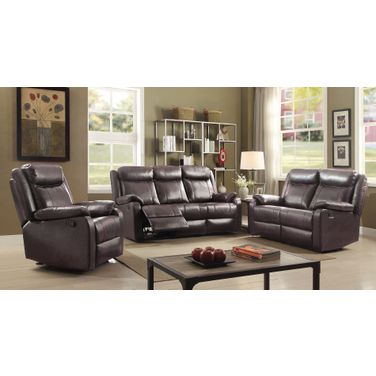 G760 Reclining Living Room Set (Dark Brown)