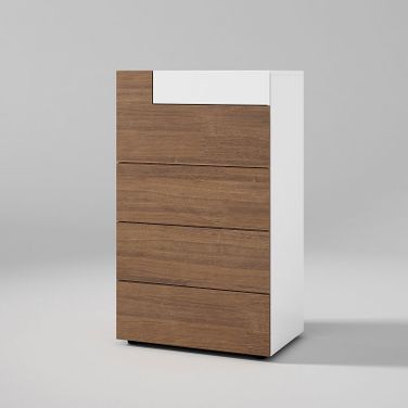 Mar Chest In Walnut and Gloss Lacquer