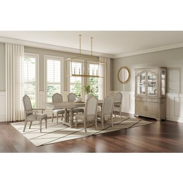 Abington Extendable Dining Room Set in Linville Oak