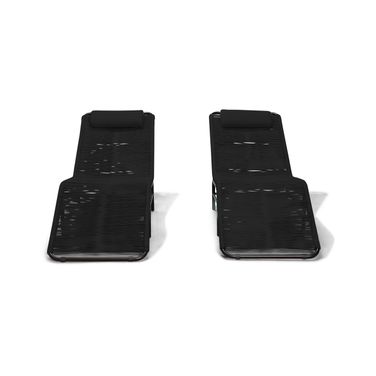 Acapulco Chaise Lounge Set of 2 In Jet Black
