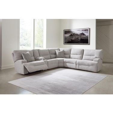 Acklen Place 6-Piece Power Reclining Sectional In Pewter