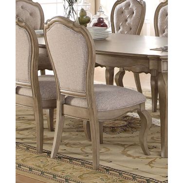 Acme Chelmsford Side Chair in Antique Taupe (Set of 2)