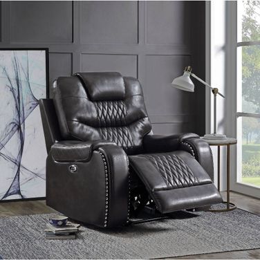 Acme Braylon Power Motion Recliner In Magnetite Pu