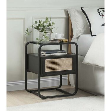 Acme Colson Accent Table In Black Finish
