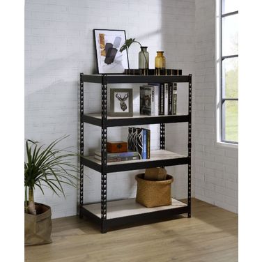 Decmus 3 Tier Bookshelf In Natural and Black Finish