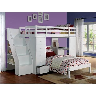 Acme Freya Twin Bed In White