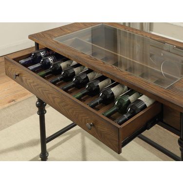 Acme Jalisa Counter Height Table In Walnut And Black
