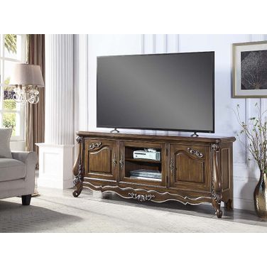 Acme Latisha TV Stand In Antique Oak Finish