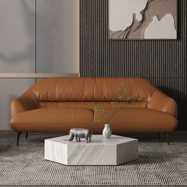 Leonia Sofa In Cognac