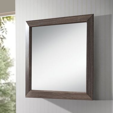 Acme Lyndon Landscape Mirror in Weathered Gray Grain