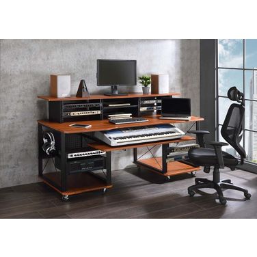 Acme Megara Music Desk In Cherry And Black Finish