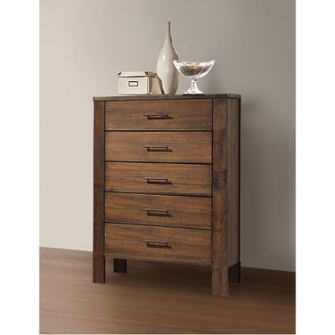 Acme Merrilee 5-Drawer Chest in Oak