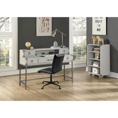 Acme Orchest Hutch Desk In Gray