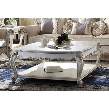 Picardy II coffee table in antique pearl