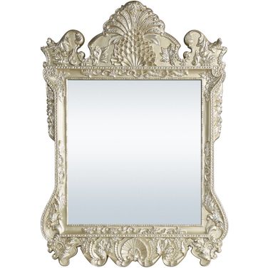 Acme Vatican Mirror In Champagne Silver Finish
