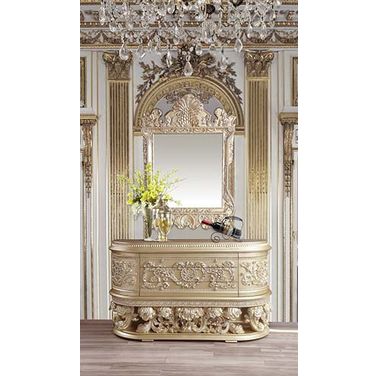 Acme Vatican Server In Champagne Silver Finish