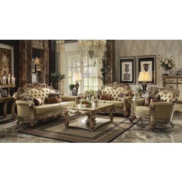 Acme Vendome Sofa in Gold Patina