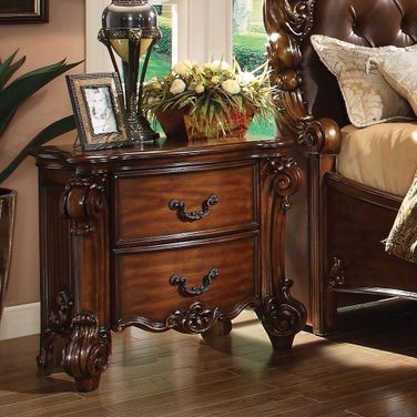 Acme Vendome Traditional Two Drawer Nightstand in Cherry