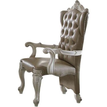 Acme Versailles Arm Chair Set Of 2 In Bone White