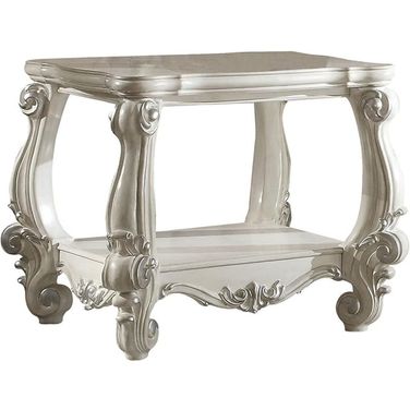 Acme Versailles End Table Bone White