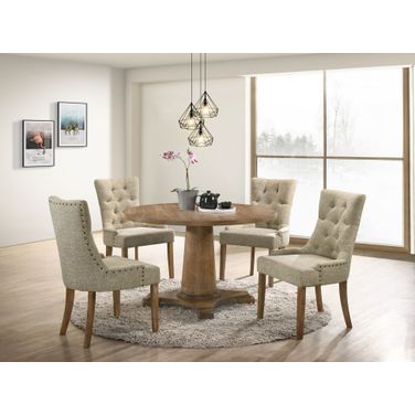 Acme Yotam Dining Room Set In Salvaged Oak Finish