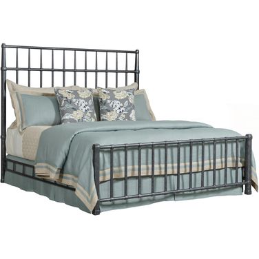 Acquisitions Sylvan King Metal Bed In Onyx