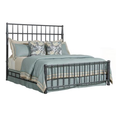 Acquisitions Sylvan Queen Metal Bed In Onyx