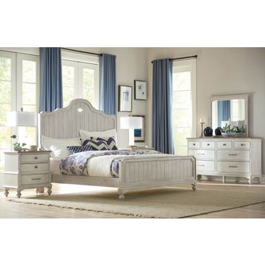 Litchfield Sun Washed Laurel Panel Bedroom Set