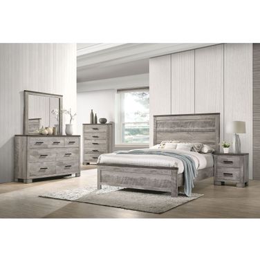 Adam Gray Panel Bedroom Set