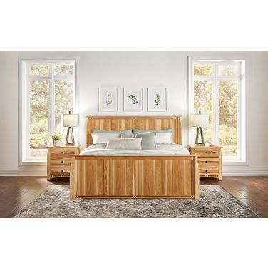 Adamstown Natural Queen Storage Bed