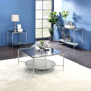 Adelrik Occasional Table Set In Chrome