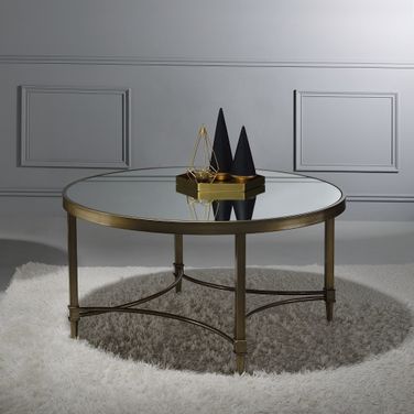 Aditya Coffee Table In Brass