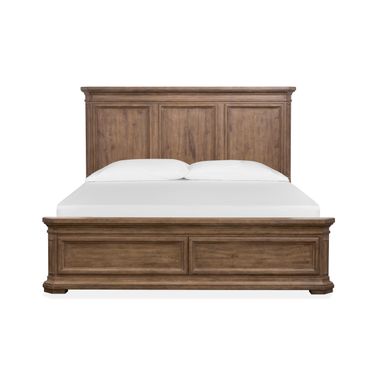 Adler Court King Panel Bed In Florentine Walnut