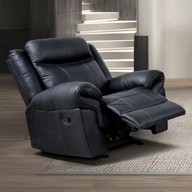 Agata Glider Recliner In Black
