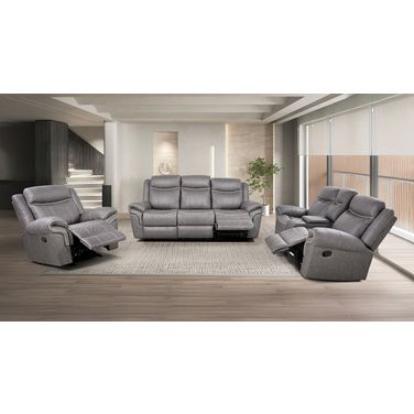 Agata Living Room Set In Warm Gray