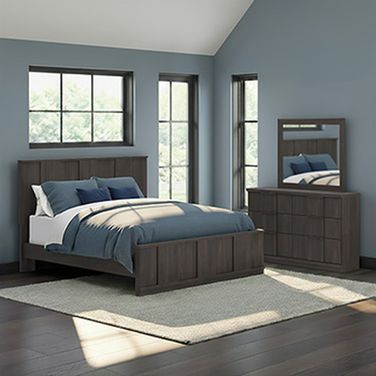 Agrander King Panel Headboard In Dark Brown
