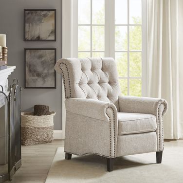 Aidan Push Back Recliner In Cream