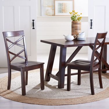 Ainslee Rectangle Dining Set In Brown