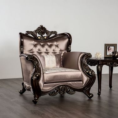 Albacete Chair In Dark Cherry and Brown