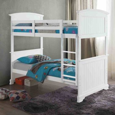 Albano Twin Over Full Bunk Bed In White