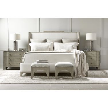 Albion Upholstered Shelter Bedroom Set