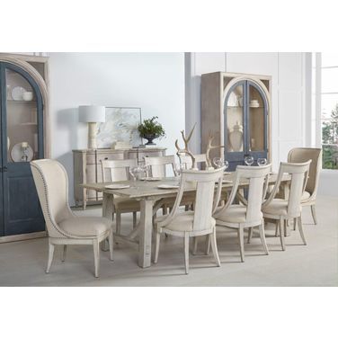 Alcove Dining Room Set In White