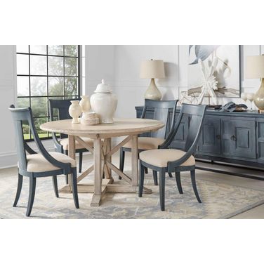 Alcove Round Dining Room Set In White